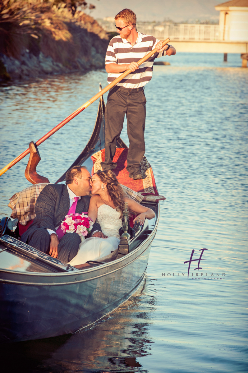 Loews Coronado Gondola Rides for a wedding