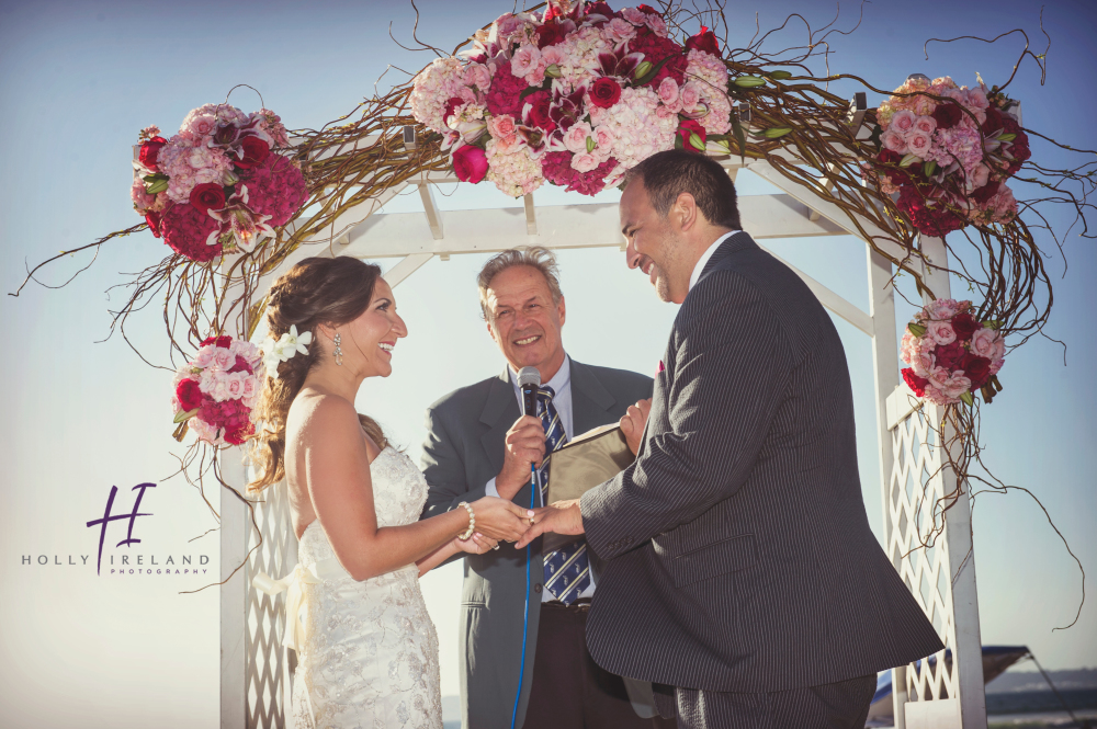 beach ceremony in San Diego