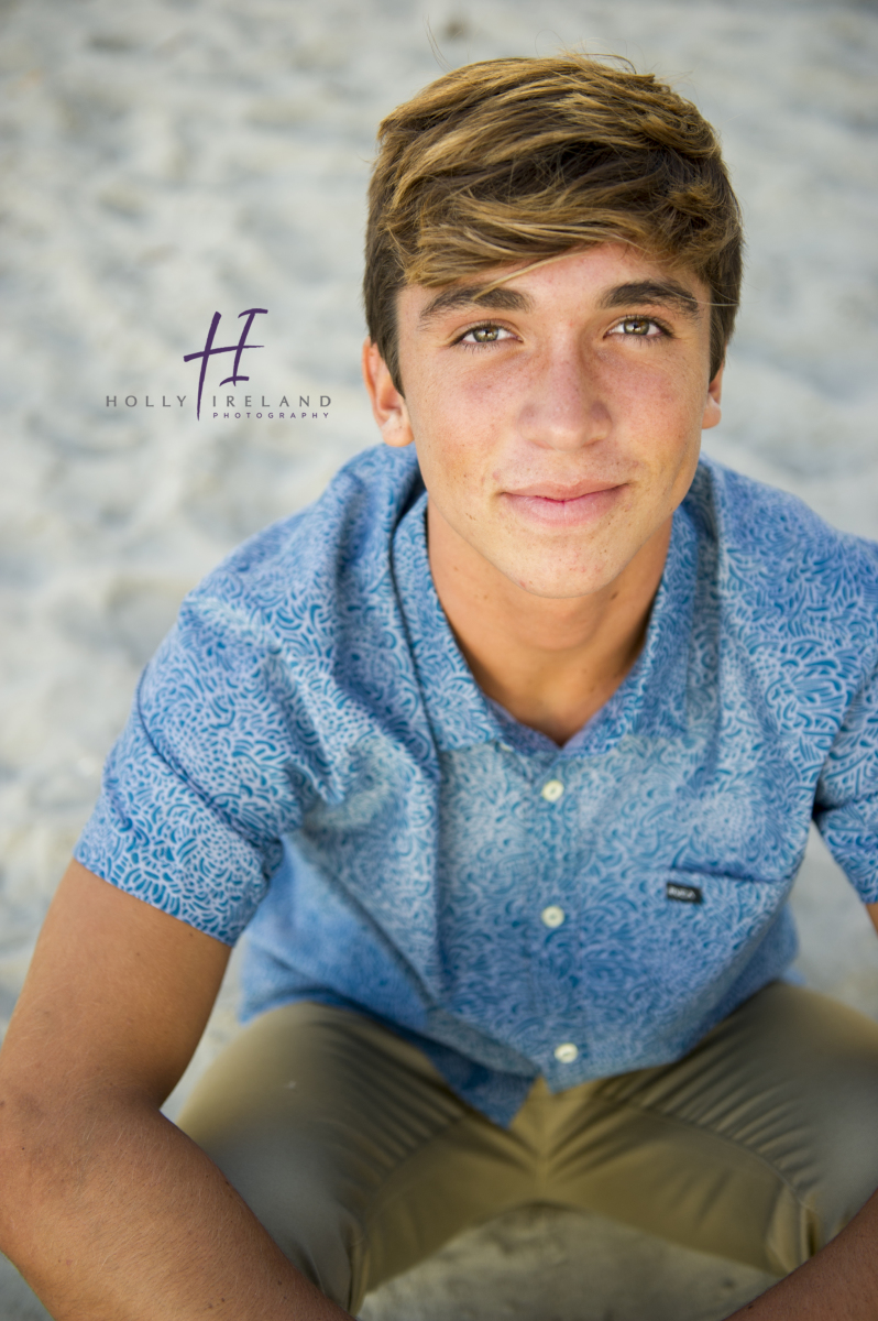 senior photo la jolla sand