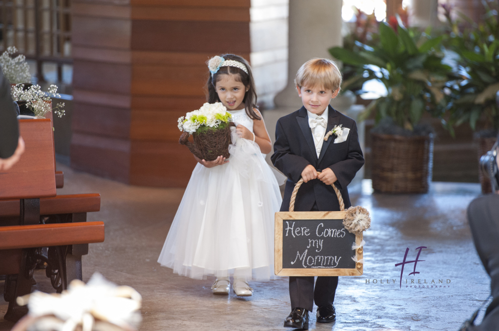 flower girl and ring boy