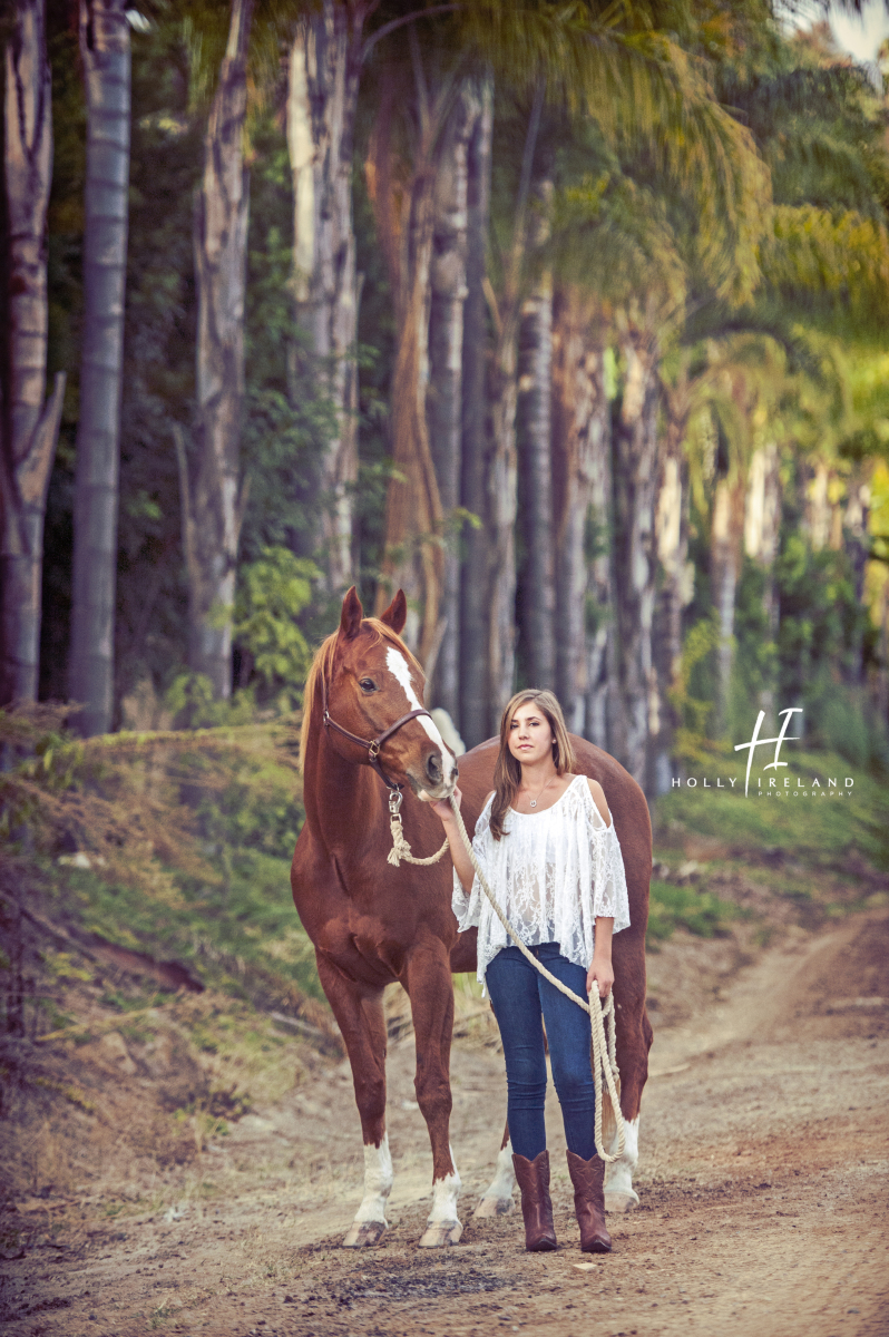 Fun high School photo shoot with Ally and her horse in San Diego Ca creative photos