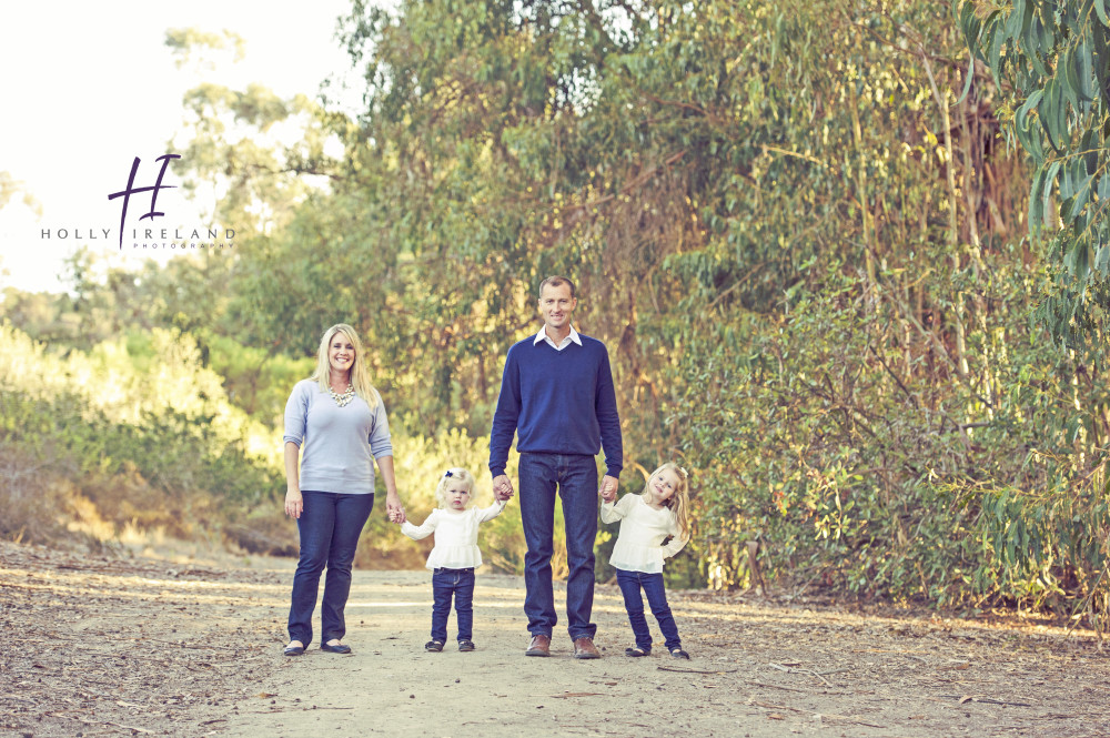 Family rustic trail photography in Carlsbad Ca