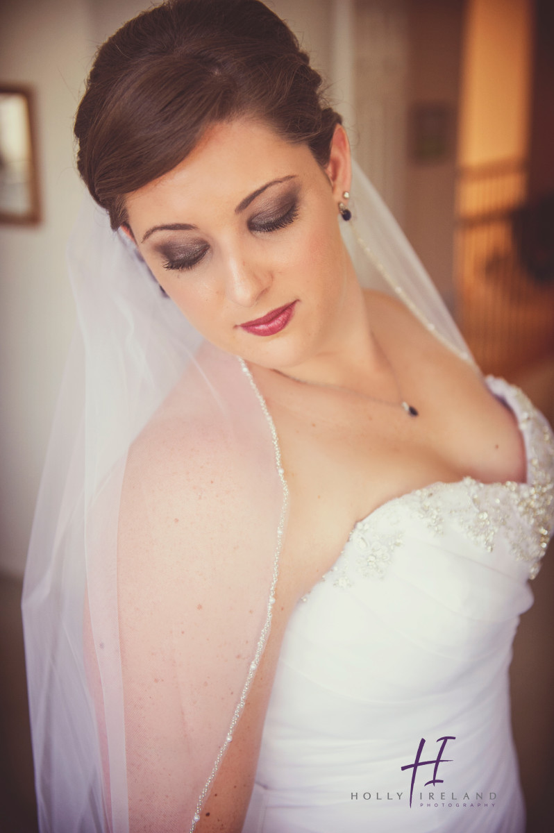 gorgeous bride on her wedding day photos in Rancho Santa Fe CA