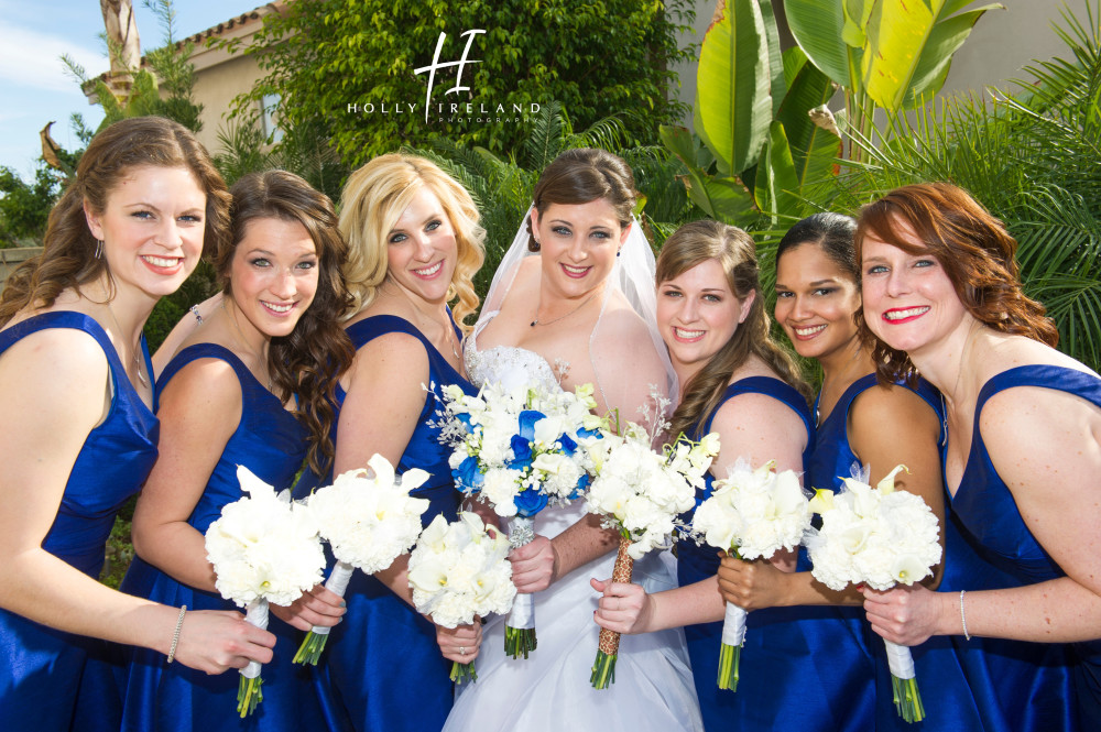 Classic Bride and Groom Photos at the Rancho Santa Fe Garden Club in San Diego CA bridal party photos