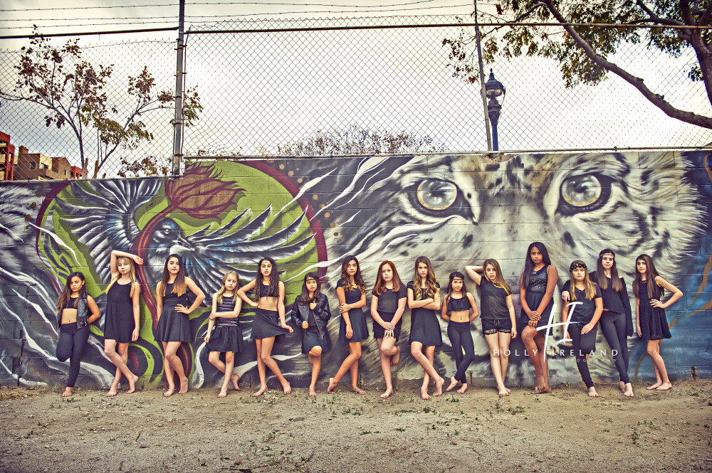 Urban Dance Photos with graffiti in San Diego CA downtown
