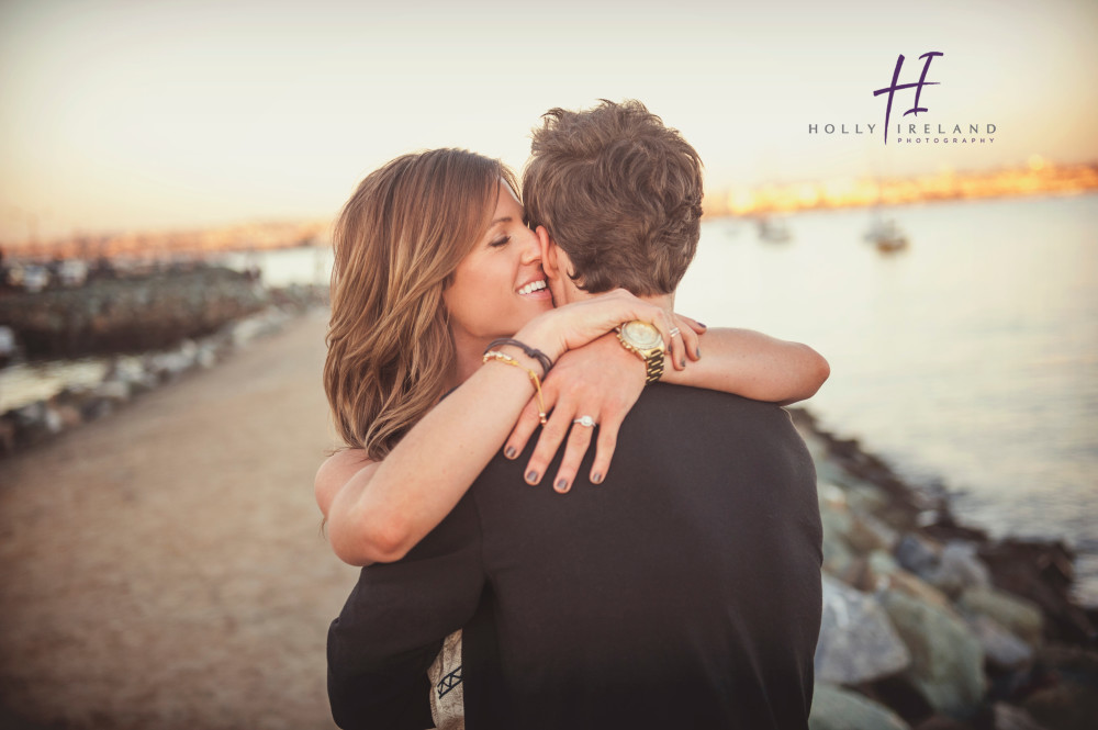 San Diego beach and marina engagement Photos