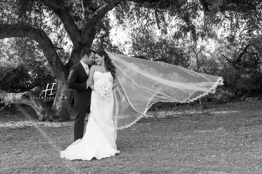 Maderas Golf Course Wedding with an amazing Veil in San Diego