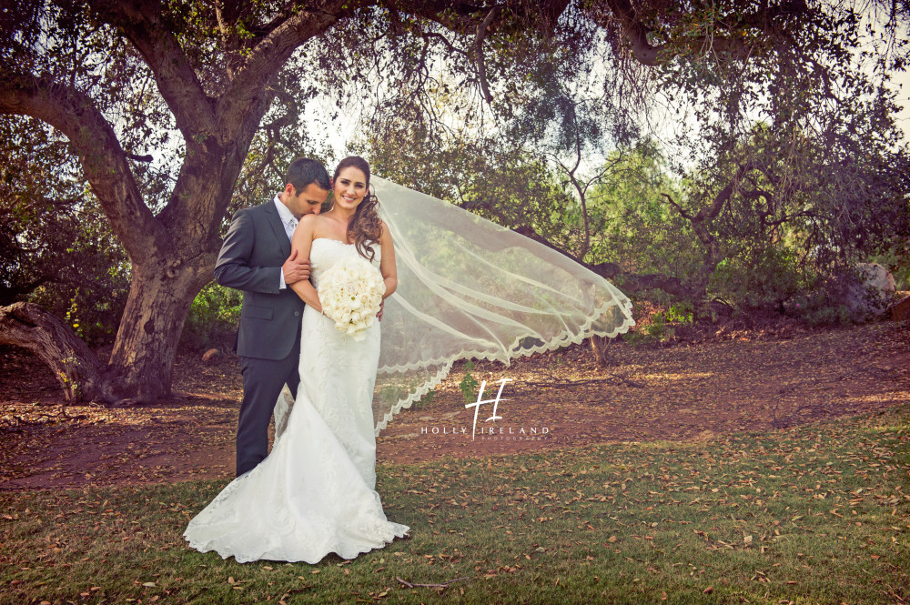 Maderas Golf Course Wedding with an amazing Veil in San Diego