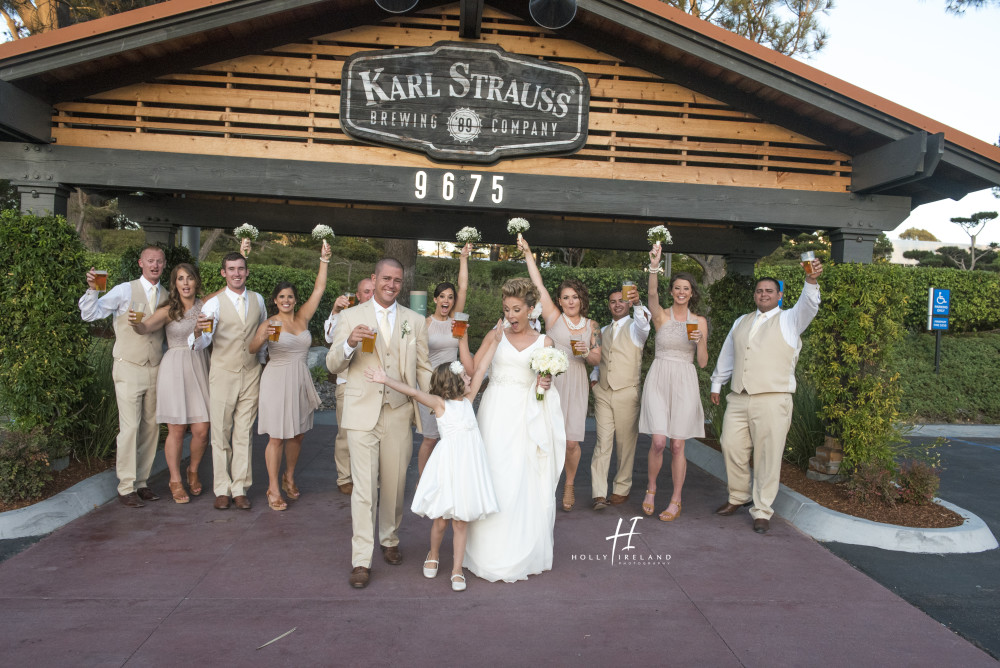 Karl Strauss Brewery San Diego Wedding Bridal Party Photos