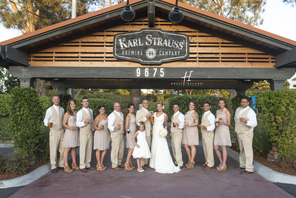 Karl Strauss Brewery San Diego Wedding Bridal Party Photos