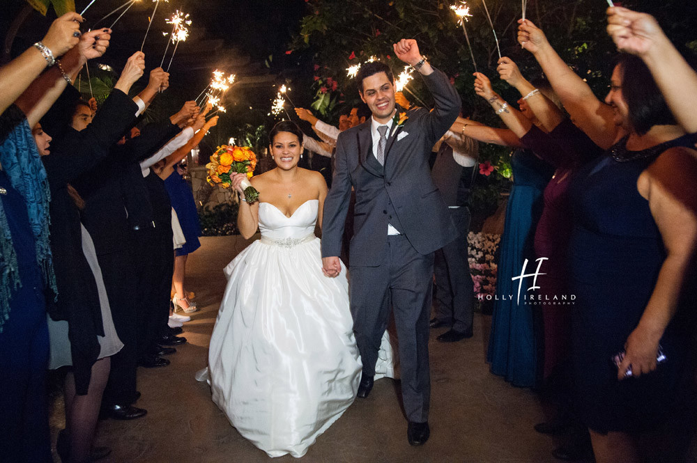 Grand Tradition Estate Fallbrook Wedding Photographers Sparkler Exit Photos