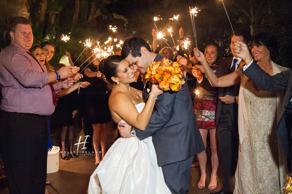 Grand Tradition Estate Fallbrook Wedding Photographers Sparkler Exit Photos