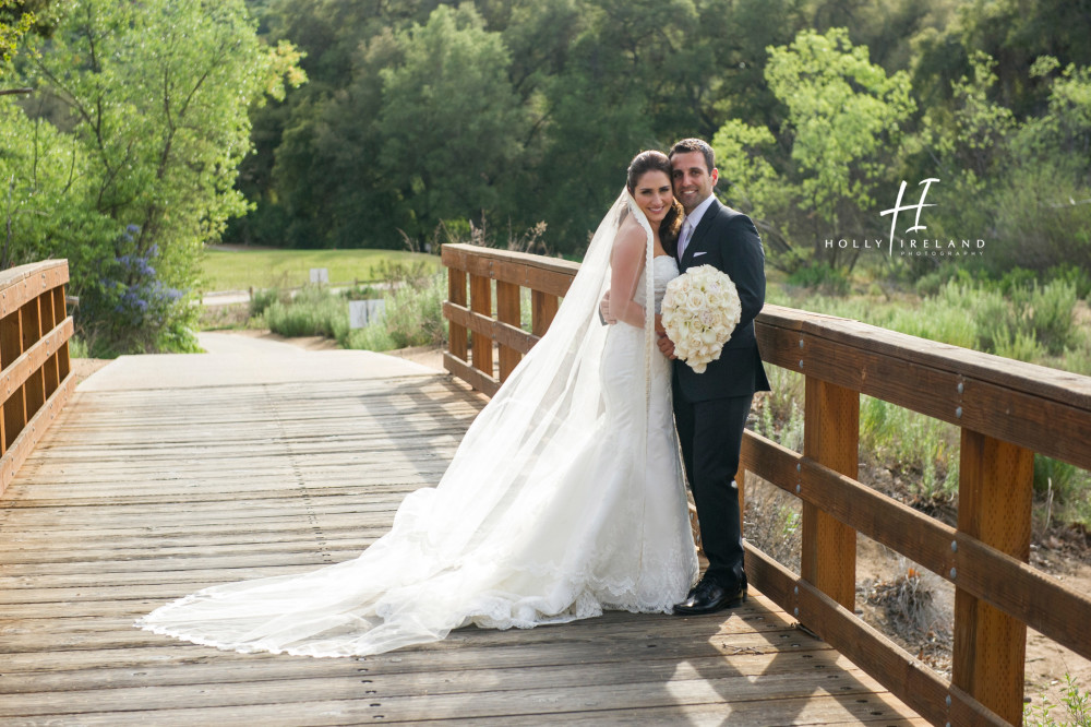 Maderas Golf Club wedding photographers, Golf course wedding photos in San Diego, stunning bride's veil for photos