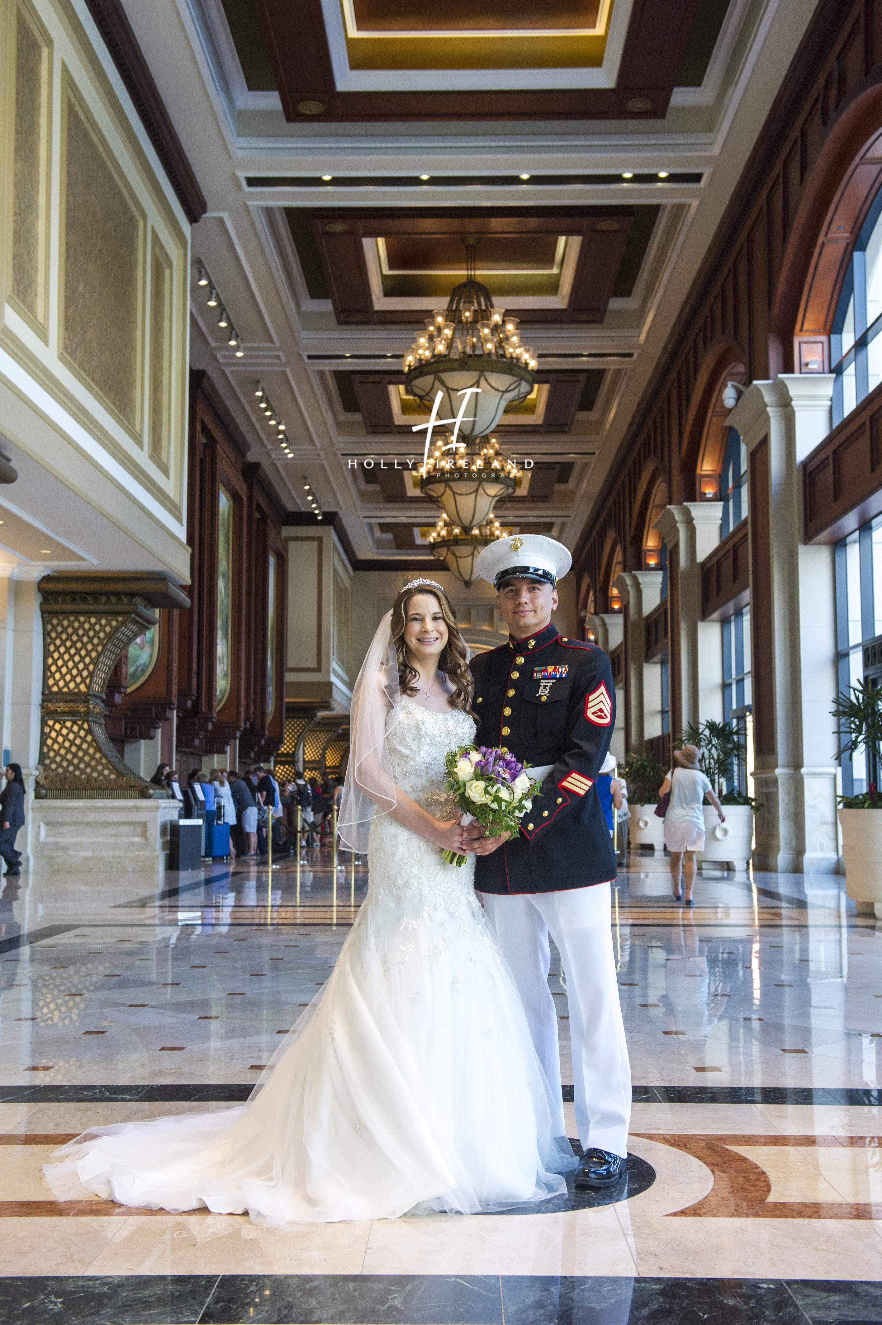 Military Wedding in San Diego at the Bayview Restaurant MCRD