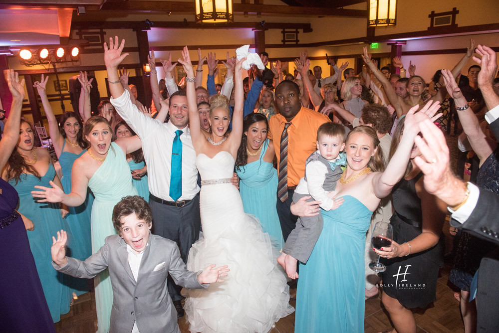 Party photo at a wedding San DIego Torrey Pines Lodge