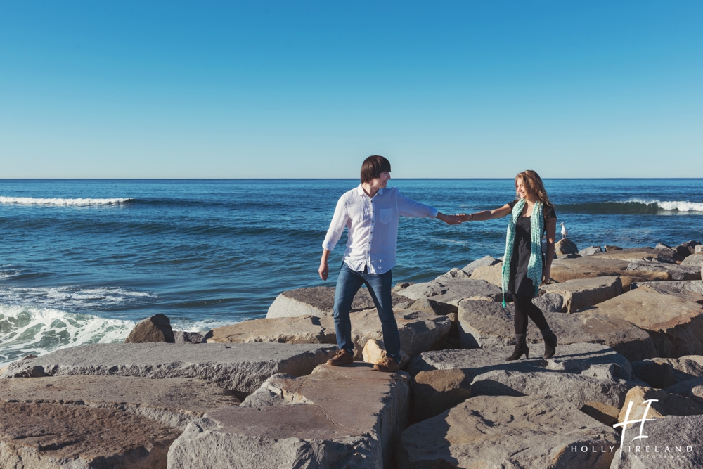 Carlsbad Engagement Photos at the beach