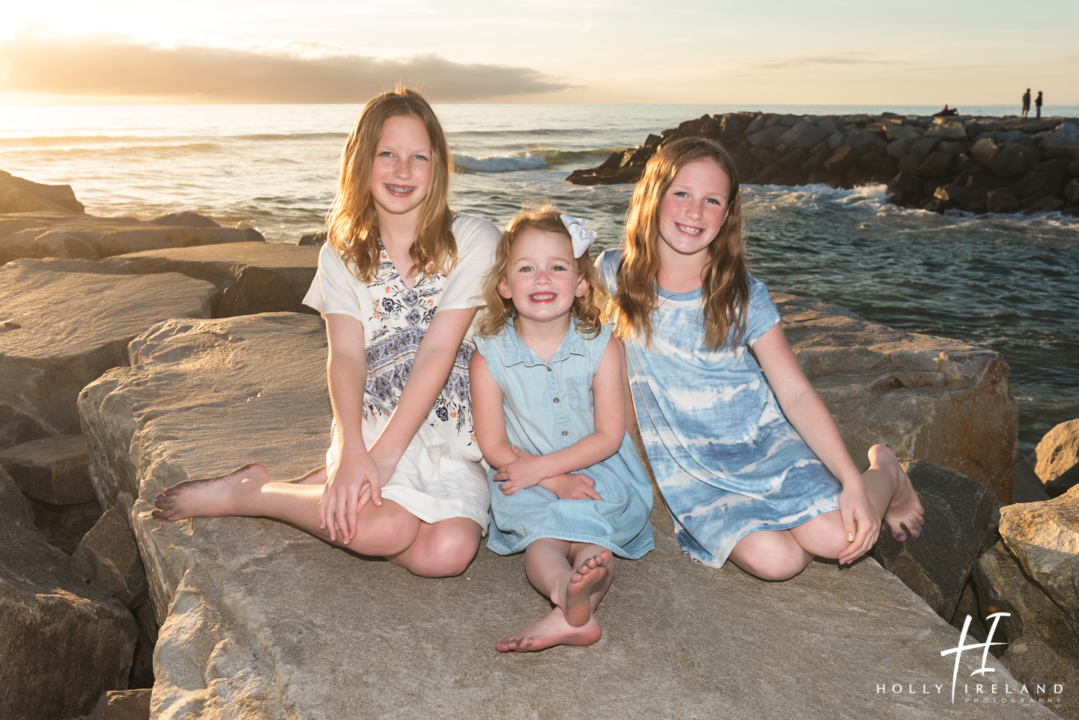 Beach Family Photographs in Carlsbad, CA