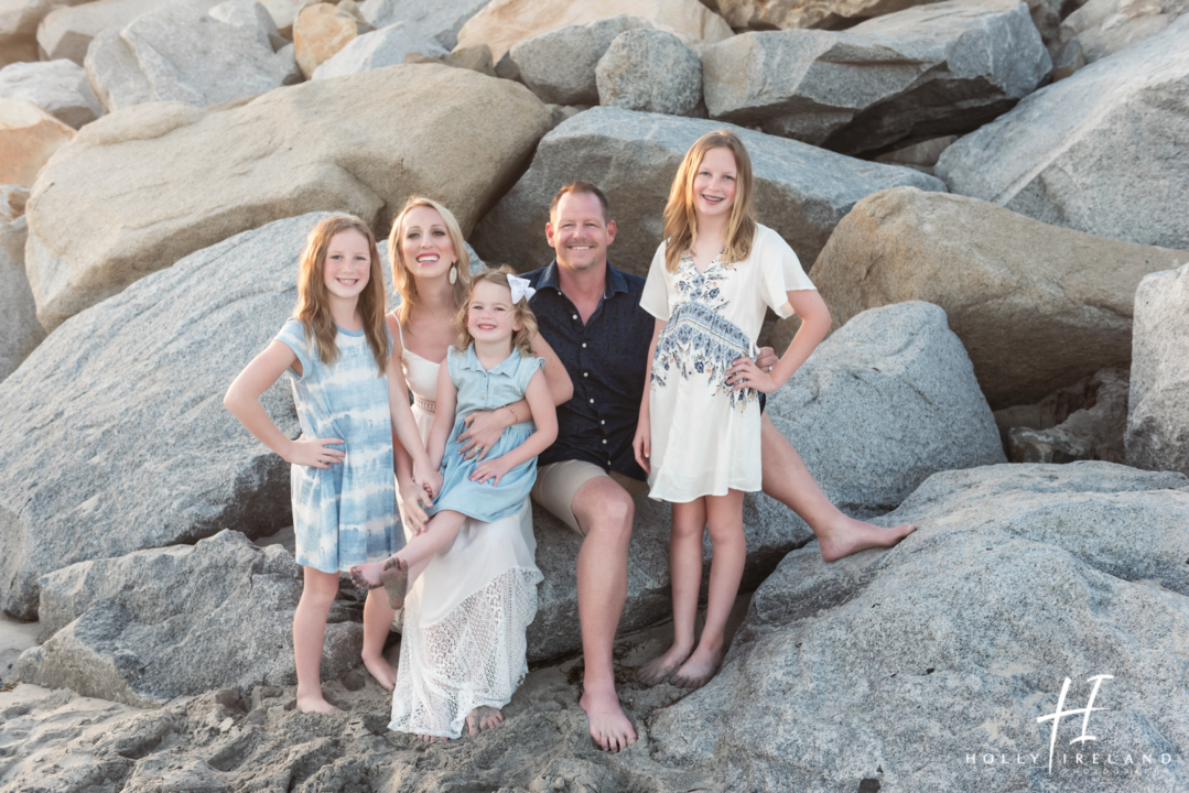 Beach Family Photographs in Carlsbad, CA