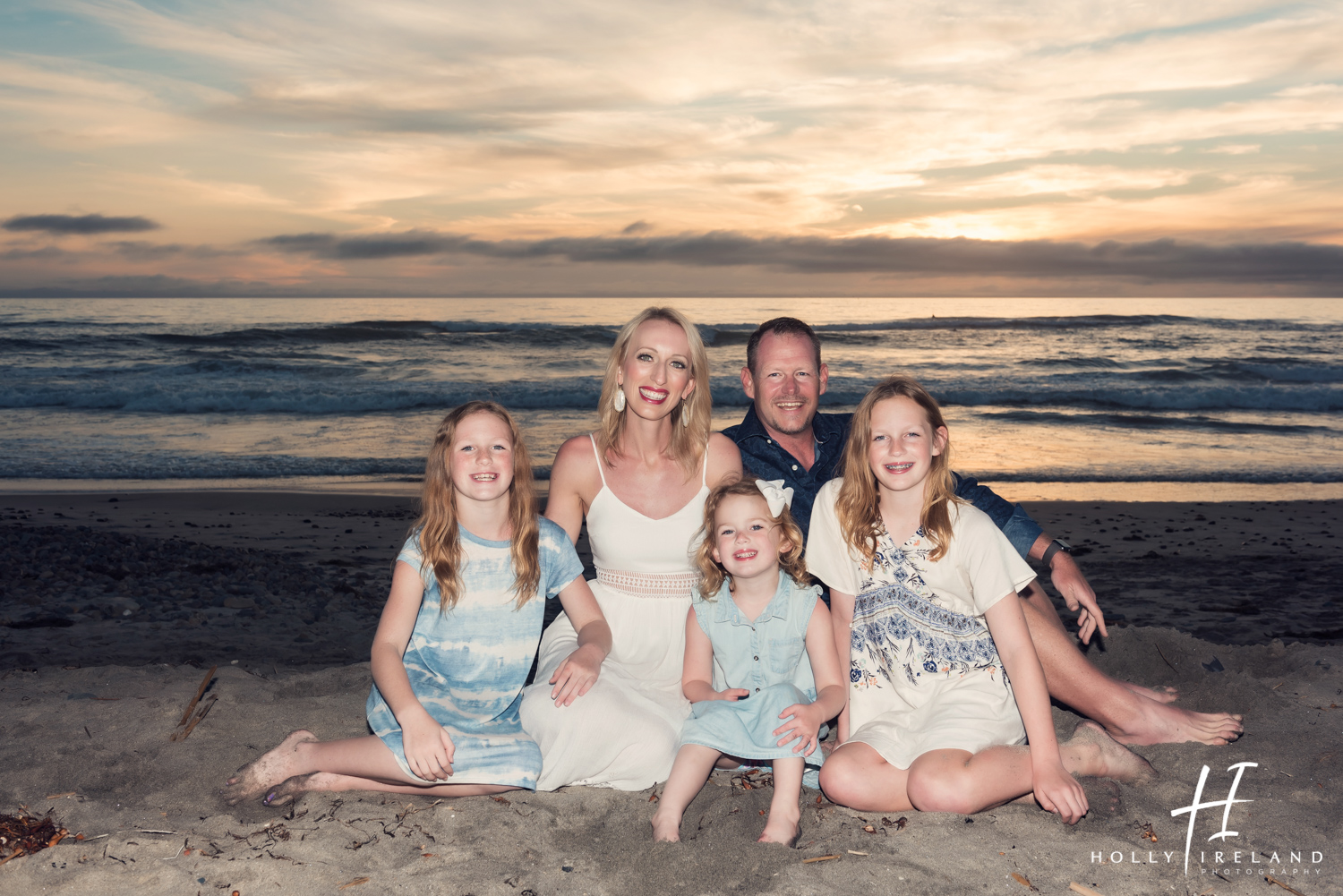 Beach Family Photographs in Carlsbad, CA