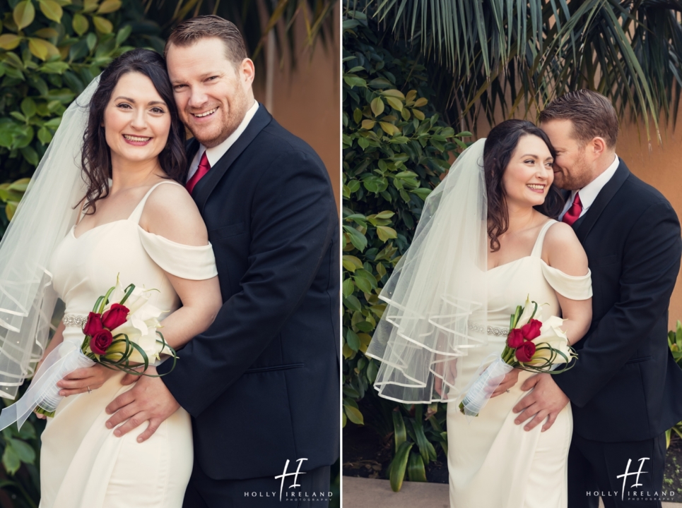 Carlsbad's Hilton Garden Inn's Sunset Beach Wedding Photos