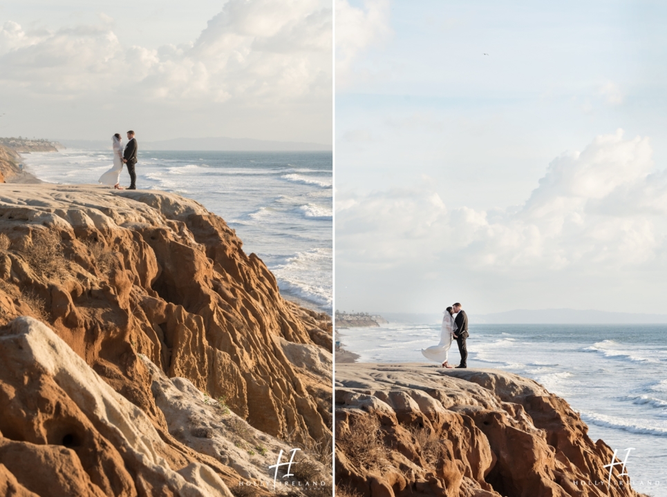 Carlsbad's Hilton Garden Inn's Sunset Beach Wedding Photos