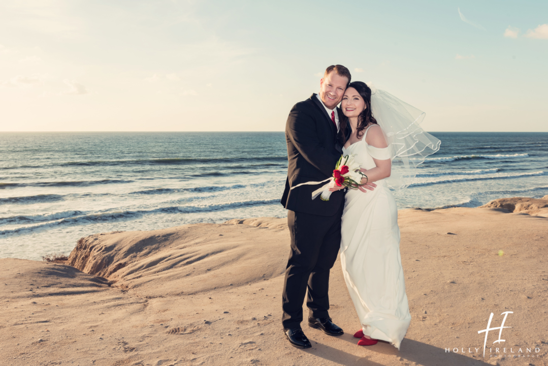 Carlsbad's Hilton Garden Inn's Sunset Beach Wedding Photos