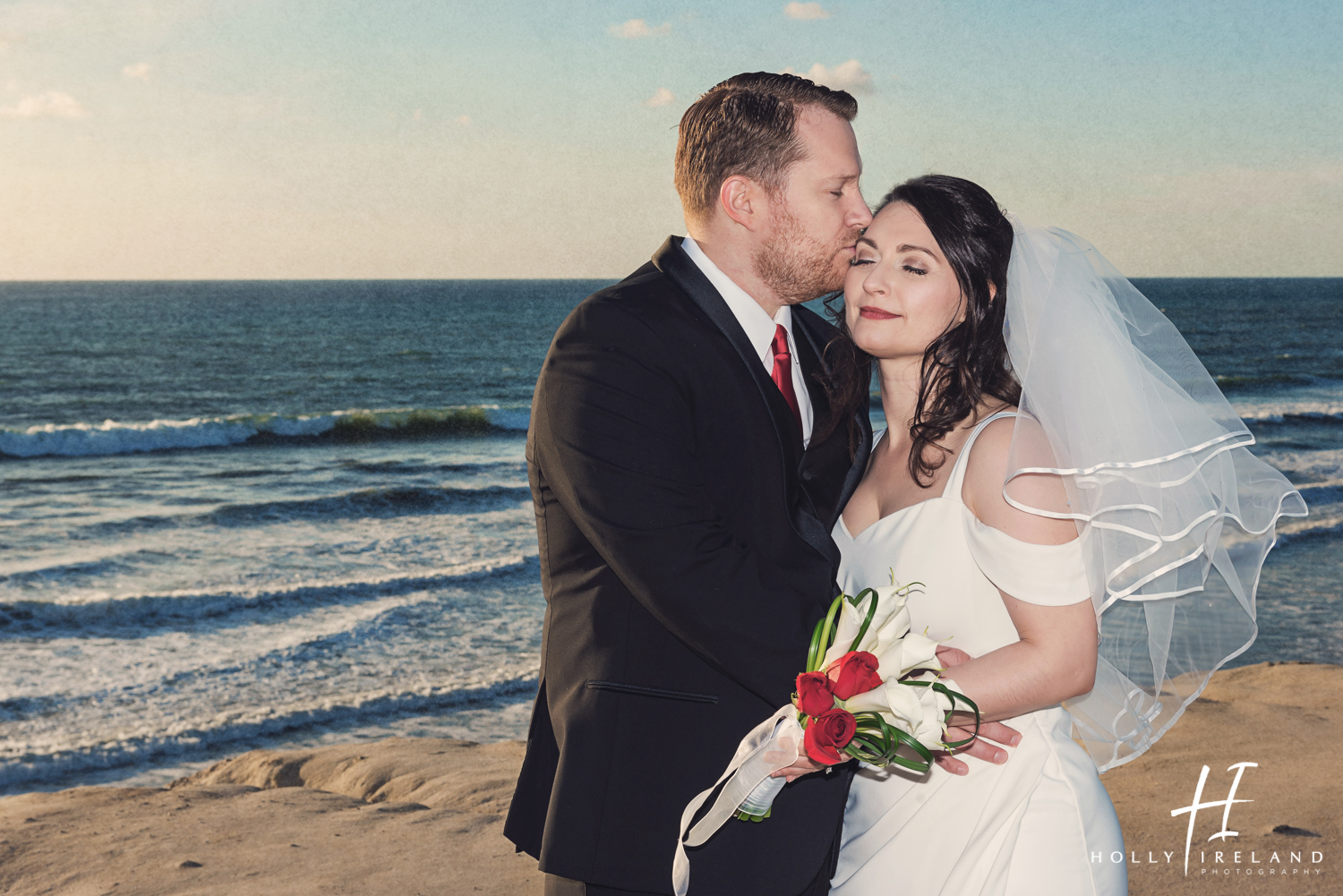 Carlsbad's Hilton Garden Inn's Sunset Beach Wedding Photos