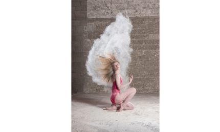 creative dancer photos with powder