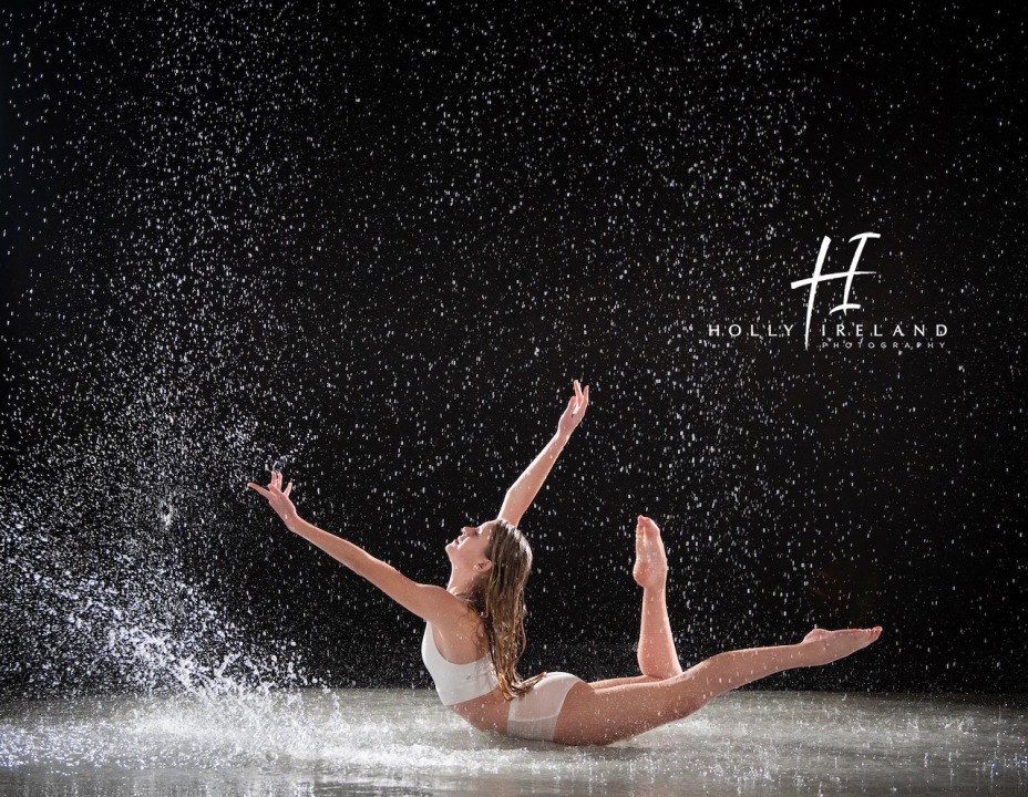 dancers photographed in the rain